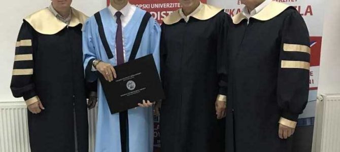 Miroslav Kojadinović promoviran u počasnog doktora (Dr.h.c.). poltičkih nauka Evropskog Univerziteta u Brčkom